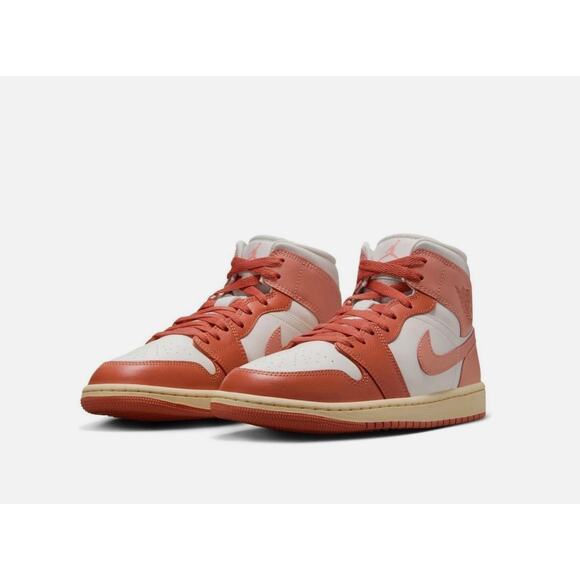 Size 8 - Women's Nike Air Jordan 1 Mid Madder Root BQ6472-180 - Picture 5 of 7